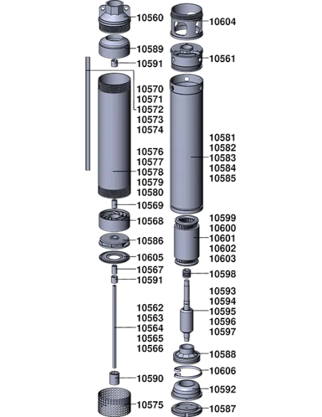 Відцентровий глибинний насос Euroaqua БЦПЕ-18-40-037 кВт, кабель 40 метрів - 4