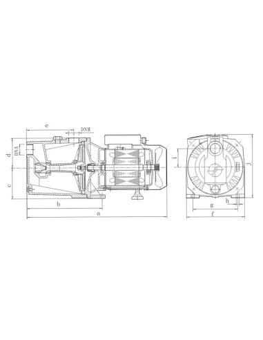 Відцентровий поверхневий насос Euroaqua JET100A inox 11 кВт - 3