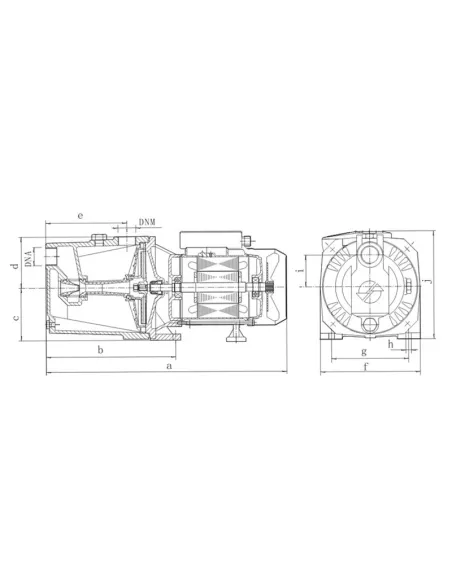 Відцентровий поверхневий насос Euroaqua JET100A inox 11 кВт - 3