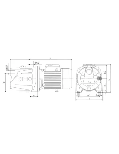 Центробежный поверхностный насос Euroaqua JSW150 1.5 кВт - 4