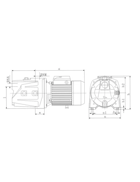 Центробежный поверхностный насос Euroaqua JSW150 1.5 кВт - 4
