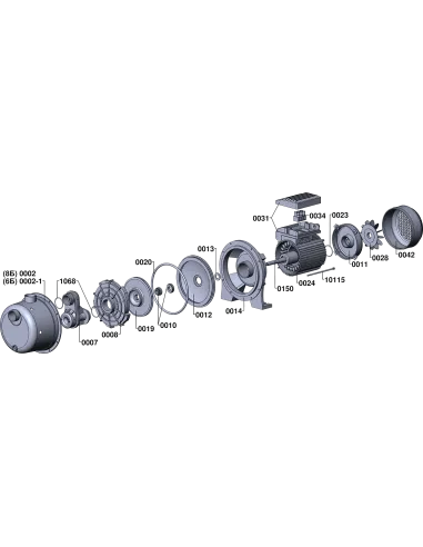 Центробежный поверхностный насос Euroaqua JY 750 inox 0.75 кВт - 4