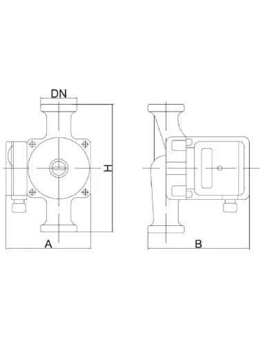 Циркуляционный насос Euroaqua LPS 32 - 4S - 180, с гайками - 4