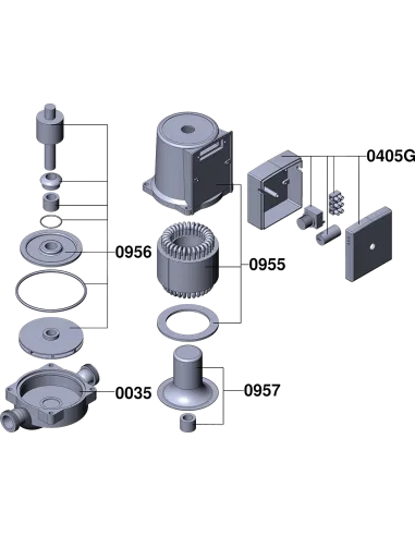 Циркуляционный насос Euroaqua LPS 32 - 4S - 180, с гайками - 5