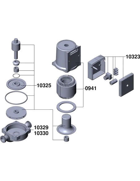 Циркуляционный насос Euroaqua LRS 15/4 - 130, с гайками - 4