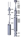 Шнековый насос для скважин Euroaqua 3 QGD 1 - 40 - 0.55 кВт - 5