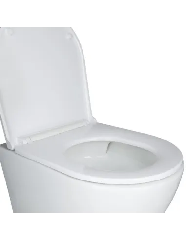 Інсталяція з унітазом Q-Tap Robin Ultra Quiet QT1333046EUQW 4 в 1, 3/8 літра, клавіша хром - 2