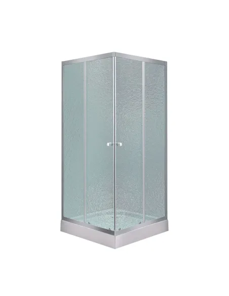 Душевая кабина с низким поддоном Lidz Wawel SC80x80.SAT.LOW.FR, квадратная - 1