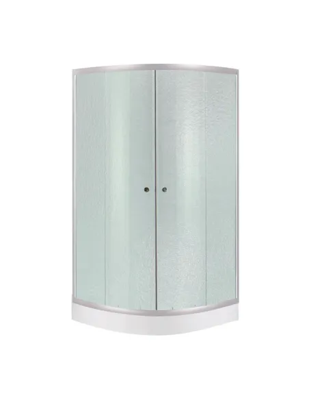 Душевая кабина с низким поддоном Lidz Latwa SC90x90.SAT.LOW.FR, полукруглая - 1