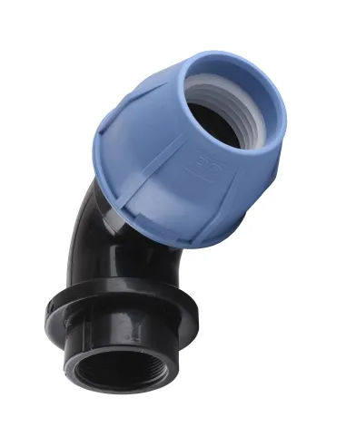 Колено соединительное ПНД VS Plast ВР 63 х 2 дюйма - 2