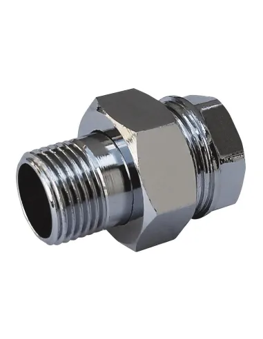 Сгон-американка прямой Solomon 1620 хром, 1 дюйм - 2