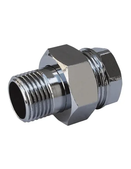 Сгон-американка прямой Solomon 1620 хром, 1 дюйм - 2