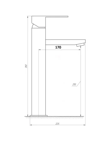 Смесители для умывальника из нержавеющей стали Globus Lux Sicilia SBQ-201HL - 7