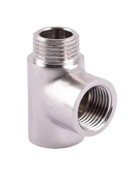 Тройник никелированный Solomon 8202 ВВН 1/2 дюйма - 1