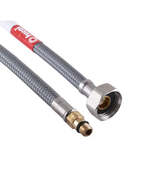 Шланг для змішувача Tucal AQ MINI AСB 206430 М8х1/2 дюйми, короткий, 1,0 м, антикорозійний - 1