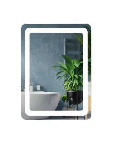 Зеркало для ванной комнаты Unio MRR-04 SQR-RA-H 600 x 800 LED FL с подогревом - 1