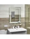 Зеркало для ванной комнаты Unio MRR-04 SQR-RA-H 600 x 800 LED FL с подогревом - 2