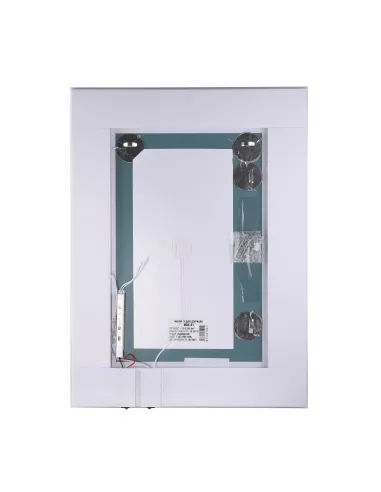 Зеркало для ванной комнаты Unio MRR-04 SQR-RA-H 600 x 800 LED FL с подогревом - 3