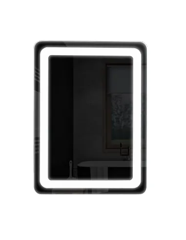 Зеркало для ванной комнаты Unio MRR-04 SQR-RA-H 600 x 800 LED FL с подогревом - 5