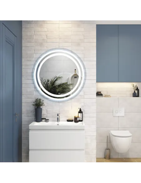 Дзеркало для ванної кімнати Unio MRR-09 RND-S 700 x 700 LED FL з сенсором - 5