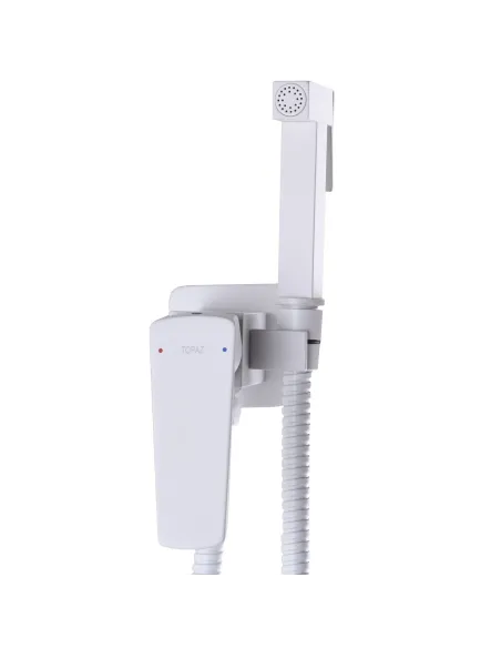 Гігієнічний змішувач Topaz Lexi TL 21106-H57-W білий матовий - 6