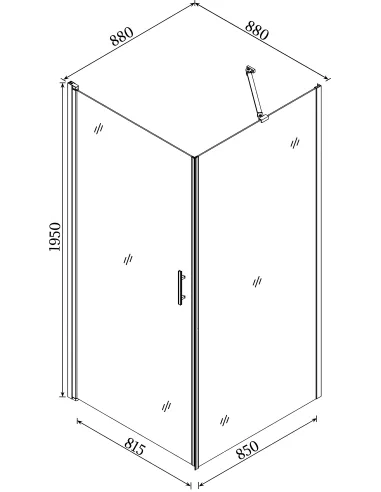 Душевая кабина без поддона Bravo LYNA 90N - 2