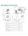 Насосная станция Wilo HiMulti 3 H 50/2-44P 0.6 кВт, бак 50 литров - 2