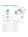 Насосная станция Wilo HiMulti 3 H 50/2-25 P 0.5 кВт, бак 50 литров - 4
