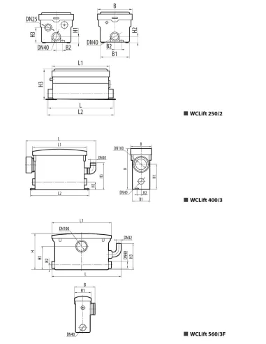 Канализационная установка NPO WCLift 400/3 сололифт - 3