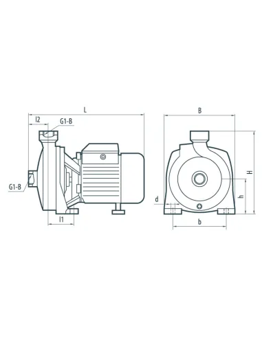 Центробежный поверхностный насос NPO CPm 158Х 0.97 кВт - 4