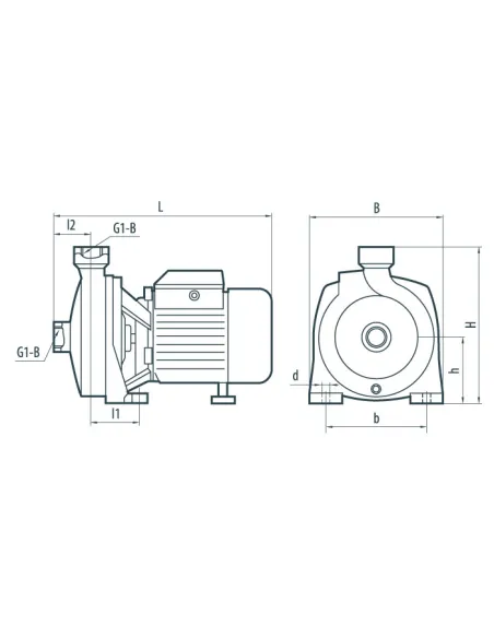 Центробежный поверхностный насос NPO CPm 158Х 0.97 кВт - 4