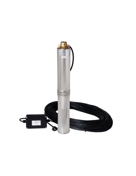 Центробежный скважинный насос Водолей БЦПЭ 0.5-80У, 1.63 кВт, кабель 63 метра - 1