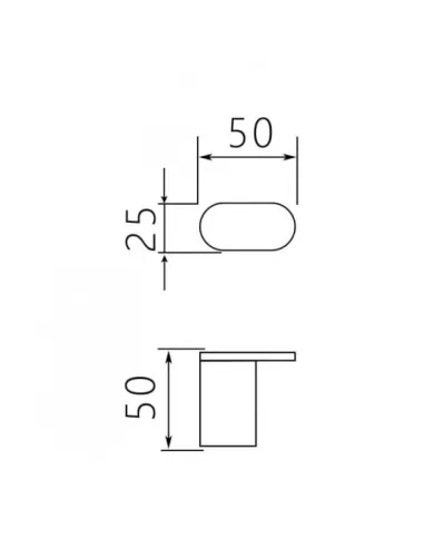 Крючок для полотенец Venta V210N одинарный, сатин - 4