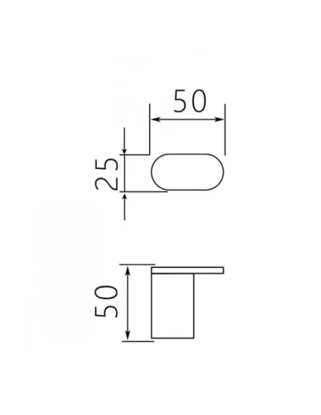 Крючок для полотенец Venta V210N одинарный, сатин - 4