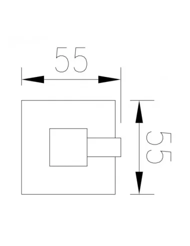 Крючок для полотенец Venta V310N одинарный, сатин - 4