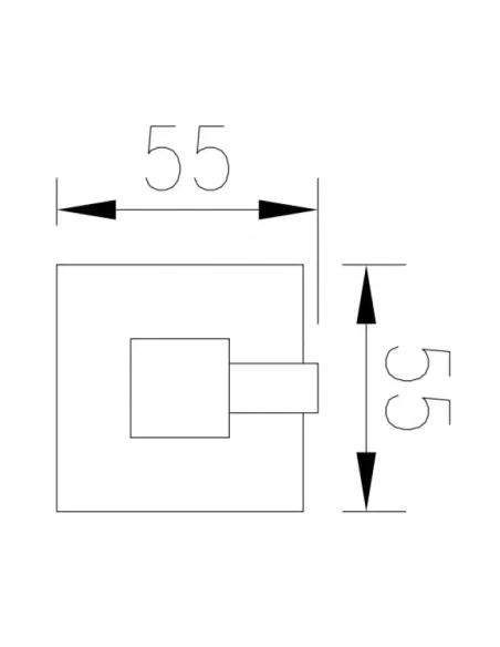 Крючок для полотенец Venta V310N одинарный, сатин - 4