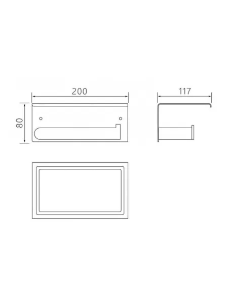 Полка для ванной с полотенцедержателем Venta V244N сатин - 4
