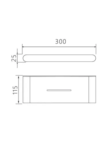 Полка для ванной Venta V226N сатин - 4