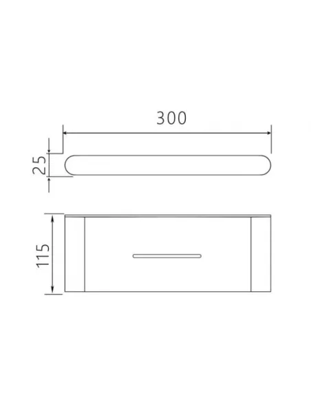 Полка для ванной Venta V226N сатин - 4