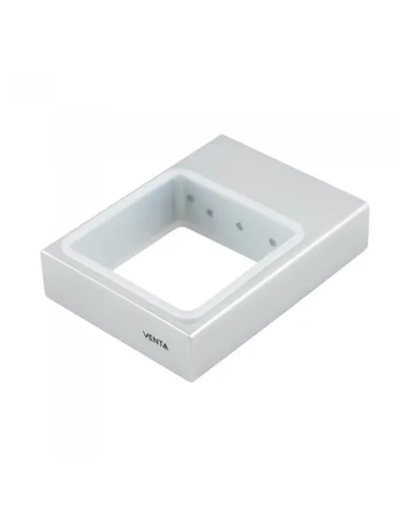 Мыльница Venta V120C настенная, матовое стекло, хром - 3