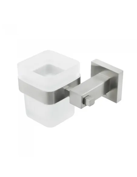 Стакан для ванной Venta V330N настенный, матовое стекло, сатин - 1