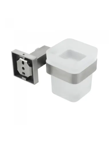 Стакан для ванной Venta V330N настенный, матовое стекло, сатин - 2