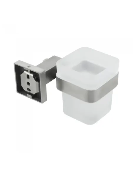 Стакан для ванной Venta V330N настенный, матовое стекло, сатин - 2