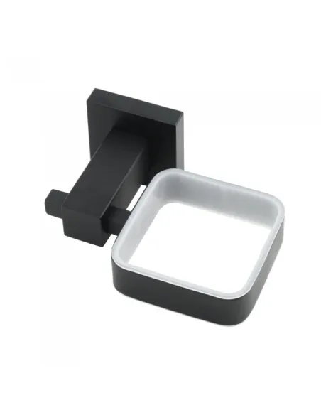 Стакан для ванной Venta V330B настенный, матовое стекло, черный - 3