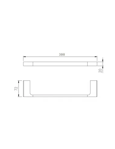 Полотенцедержатель Venta V160C 30 см, хром - 4
