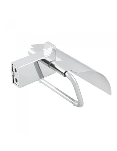 Держатель туалетной бумаги Venta V140C с крышкой, хром - 3