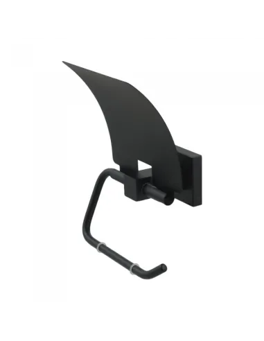 Держатель туалетной бумаги Venta V347B с крышкой, черный - 2