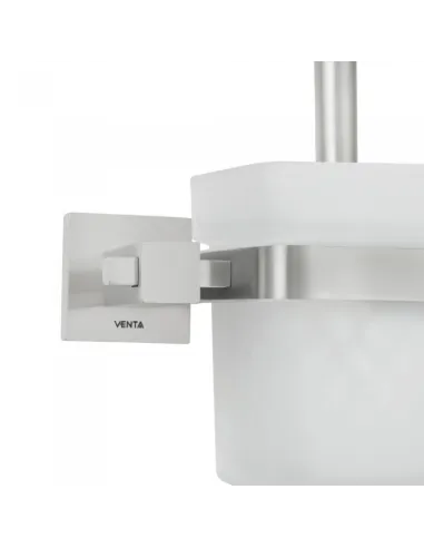 Ершик для унитаза Venta V350N настенный, матовое стекло, сатин - 3