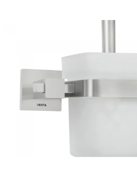 Ершик для унитаза Venta V350N настенный, матовое стекло, сатин - 3