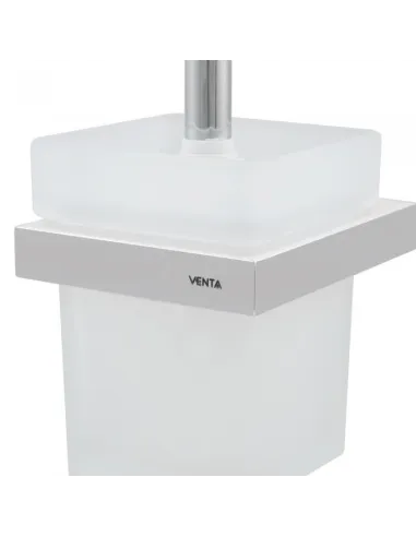 Ершик для унитаза Venta V150C настенный, матовое стекло, хром - 3